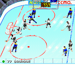 Скриншот игры Tecmo Super Hockey